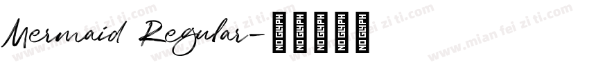 Mermaid Regular字体转换